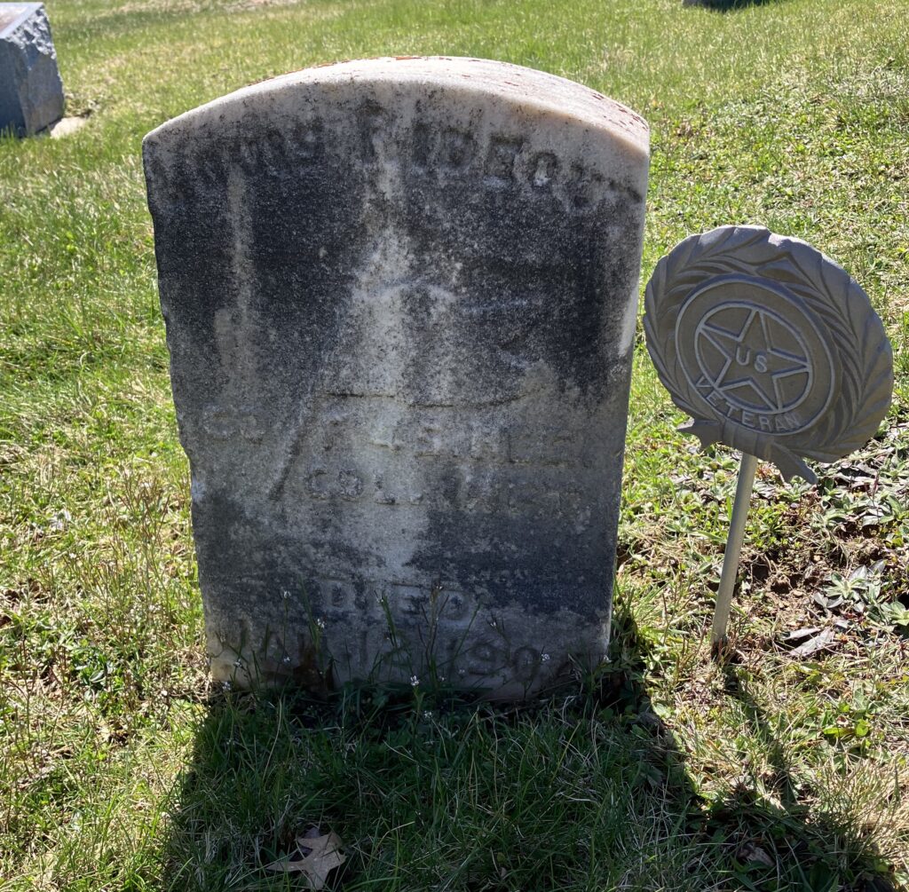 Louis Rideout tombstone