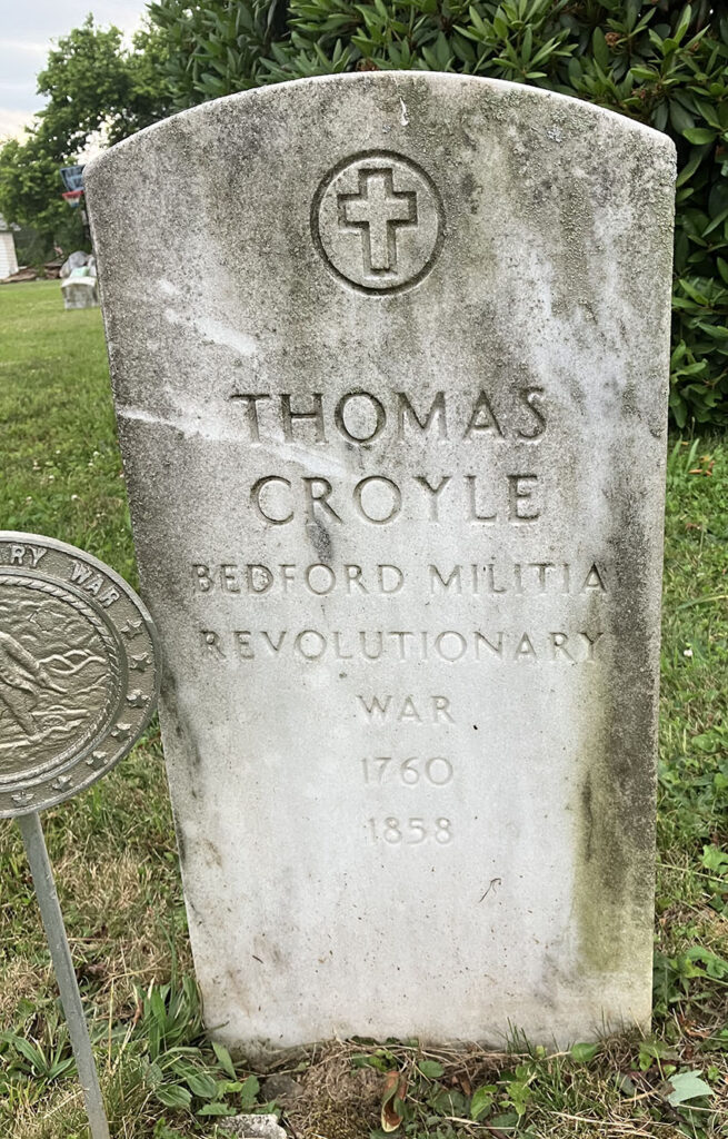 Headstones Thomas and Charles Croyle
