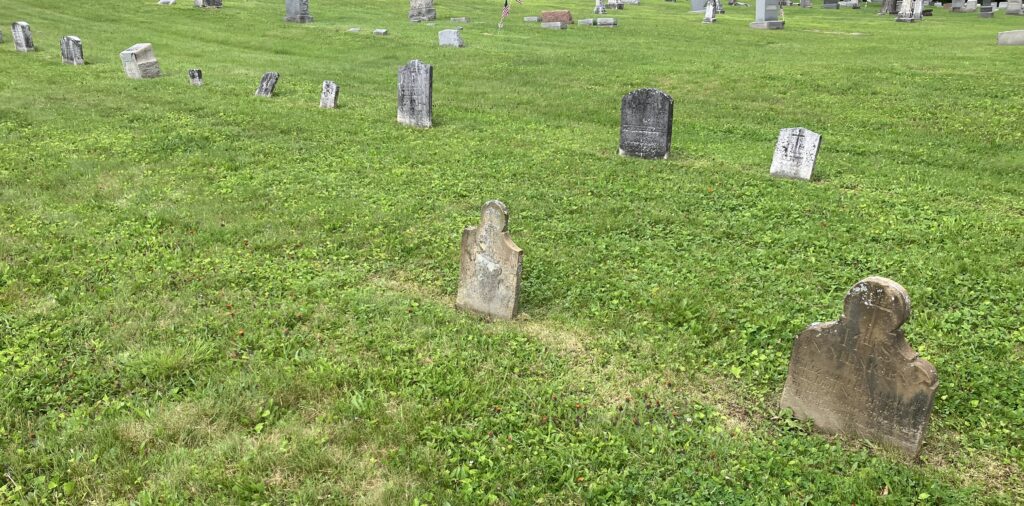 Photograph of Wilmore family cemetery plot